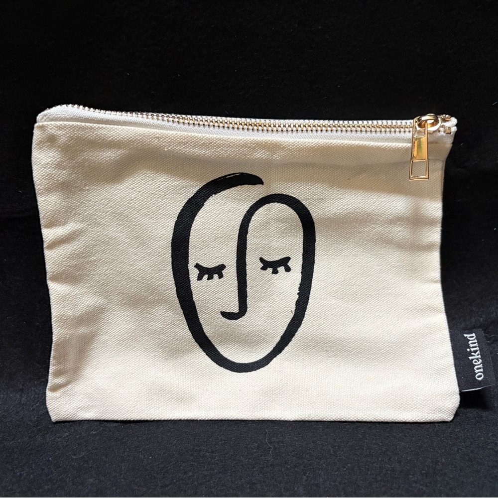 FREE ADD-ON | Onekind | NWT Canvas Makeup/Toiletries Pouch